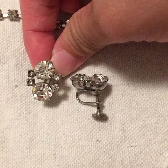 Vintage Weiss brand Rhinestone necklace set - Picture 3 of 6